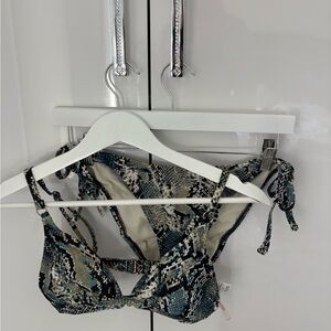 Snake Print Bikini Top and Bottom